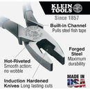Klein 9-1/4 In. High-Leverage Fish Tape Pulling Linesman Pliers