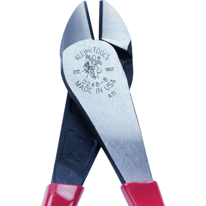 Klein 8 In. High-Leverage Angled Head Diagonal Cutting Pliers