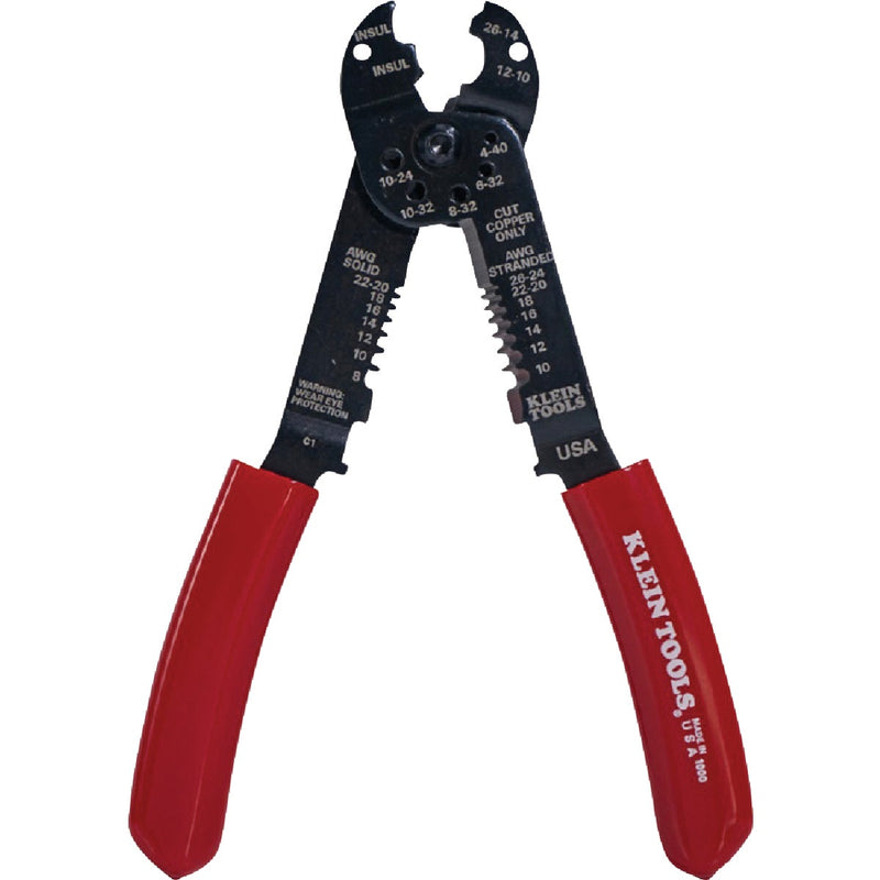 Klein 7-3/4 In. 6-In-1 Multipurpose Crimper & Stripper