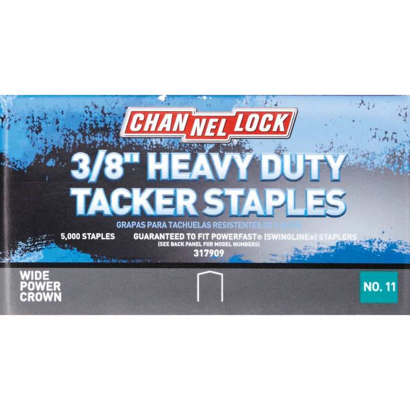 Channellock No. 11 Power Crown Hammer Tacker Staple, 3/8 In. (5000-Pack)