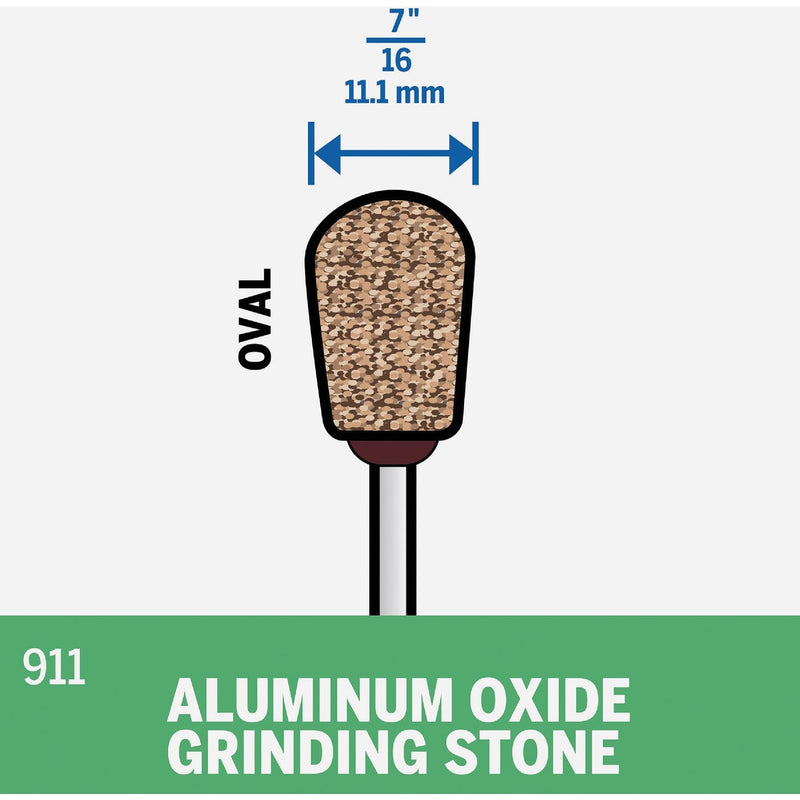 Dremel 7/16 In. Aluminum Oxide Grinding Stone