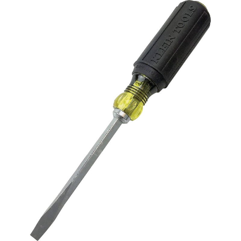 Klein 1/4 In. x 4 In. Square Shank Slotted Screwdriver