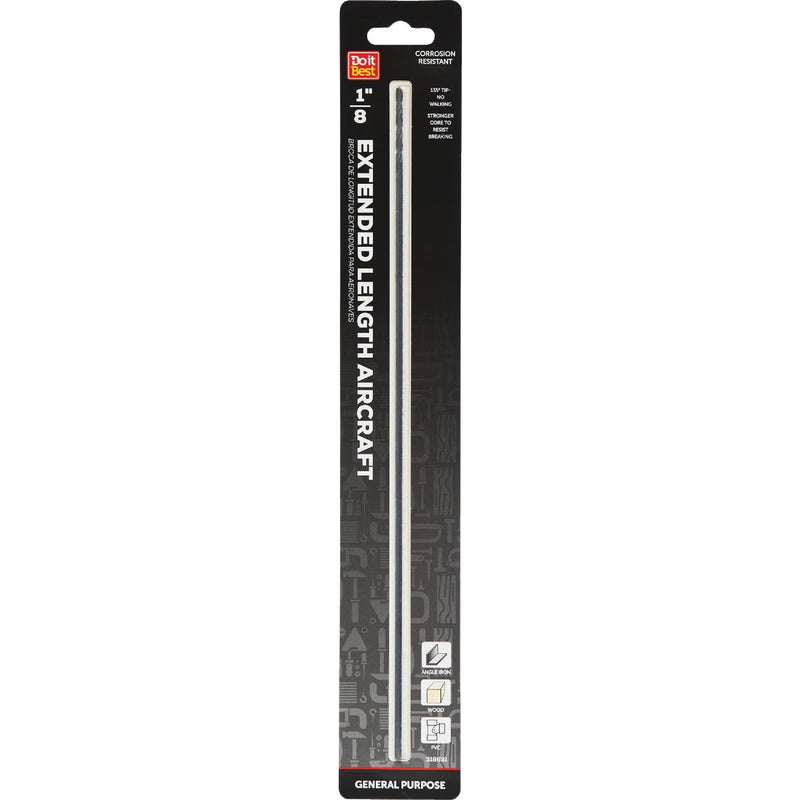 Do it Best 1/8 In. x 12 In. Black Oxide Extended Length Drill Bit