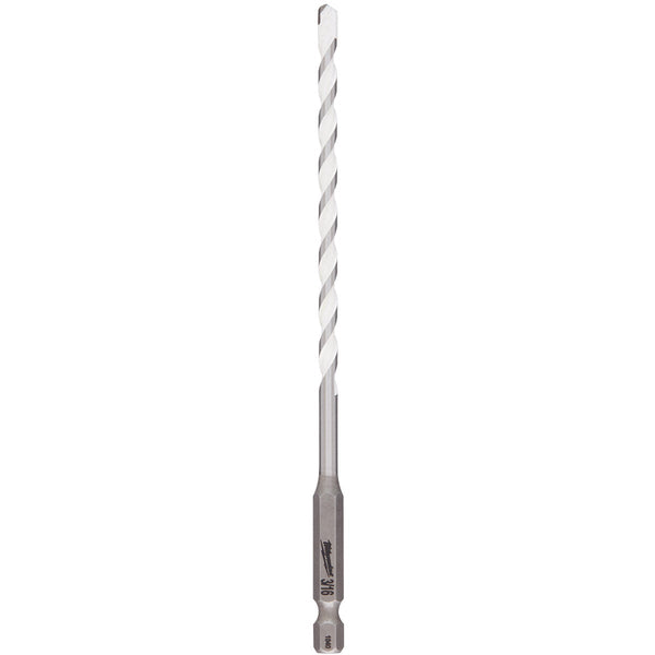 Milwaukee SHOCKWAVE 3/16 In. x 6 In. Impact Duty Carbide Multi-Material Hex Shank Drill Bit