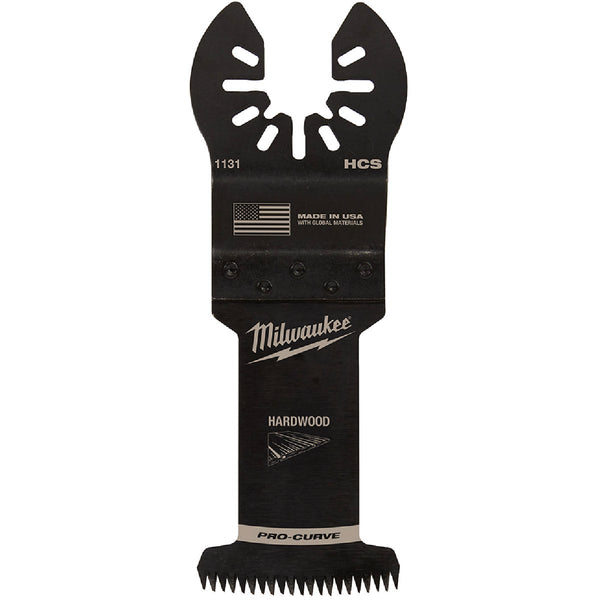 Milwaukee OPEN-LOK 1-3/8 In. HCS Japanese Tooth PRO-CURVE Hardwood Oscillating Blade