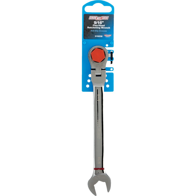 Channellock Standard 9/16 In. 12-Point Ratcheting Flex-Head Wrench