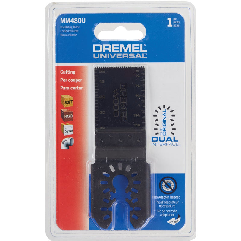 Dremel Universal 1-1/4 In. High Carbon Steel Flush Cut Oscillating Blade