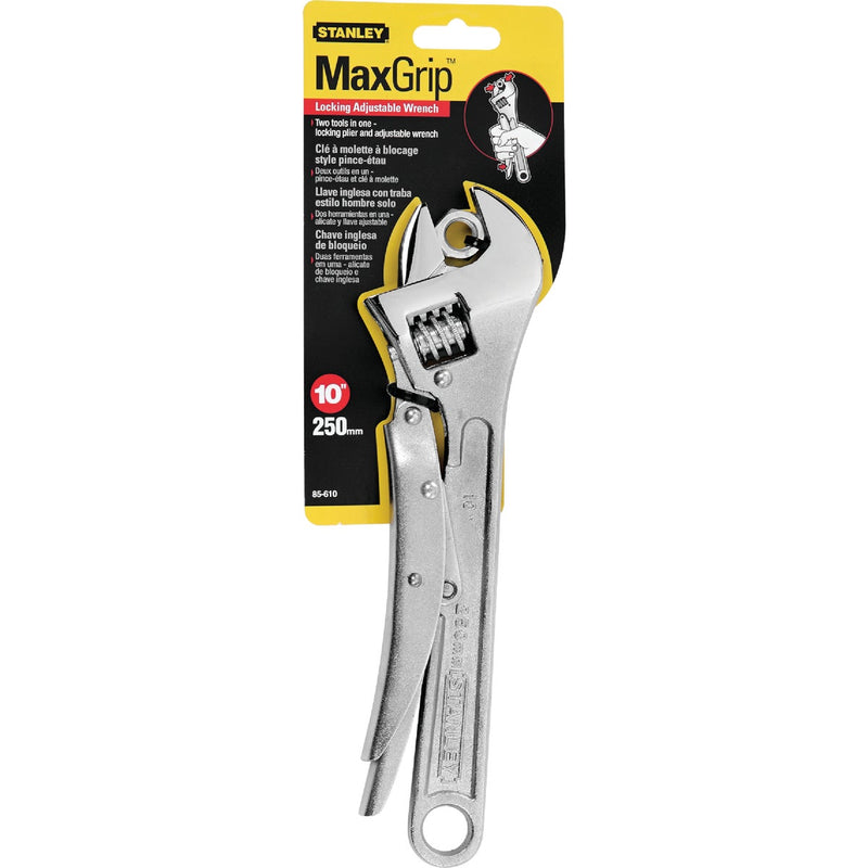 Stanley MaxGrip 10 In. Locking Adjustable Wrench