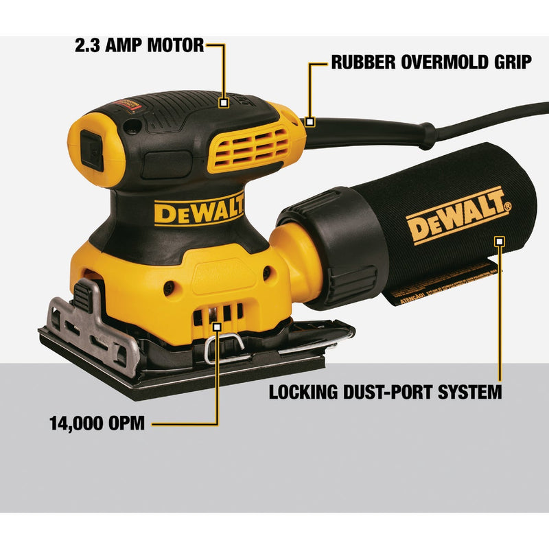 DEWALT 2.3 Amp 1/4 Sheet Sander