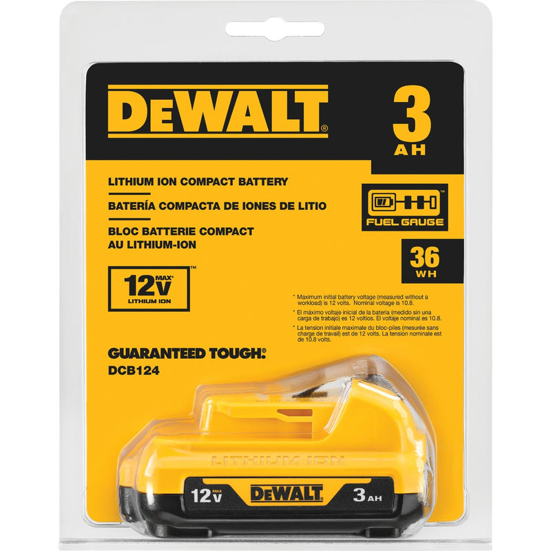 DEWALT 12V MAX Lithium-Ion 3.0 Ah Battery Pack