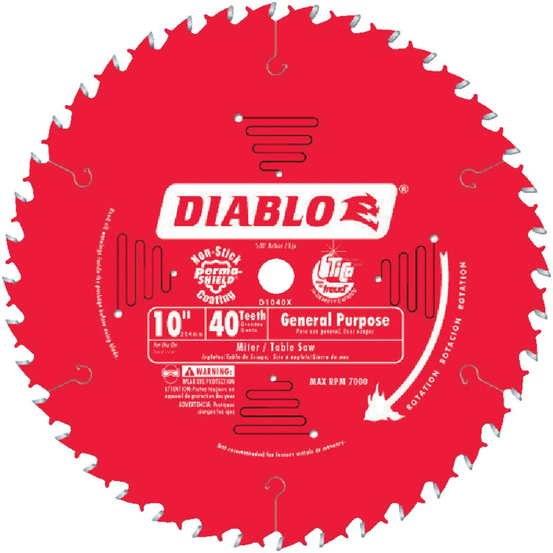 Diablo 10 In. 40-Tooth General Purpose Circular Saw Blade