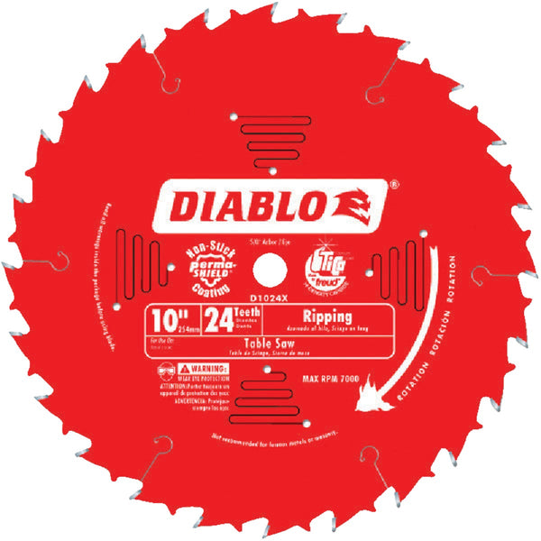 Diablo 10 In. 24-Tooth Ripping Circular Saw Blade