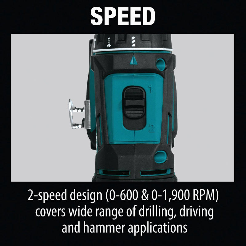 Makita 18-Volt LXT Lithium-Ion 1/2 In. Compact Cordless Hammer Drill Kit