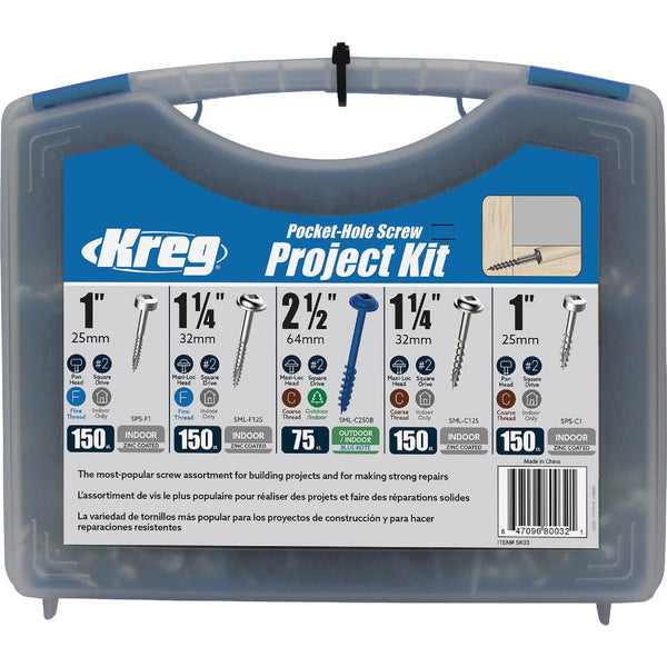 Kreg Pocket-Screw Project Kit (675 Ct.)