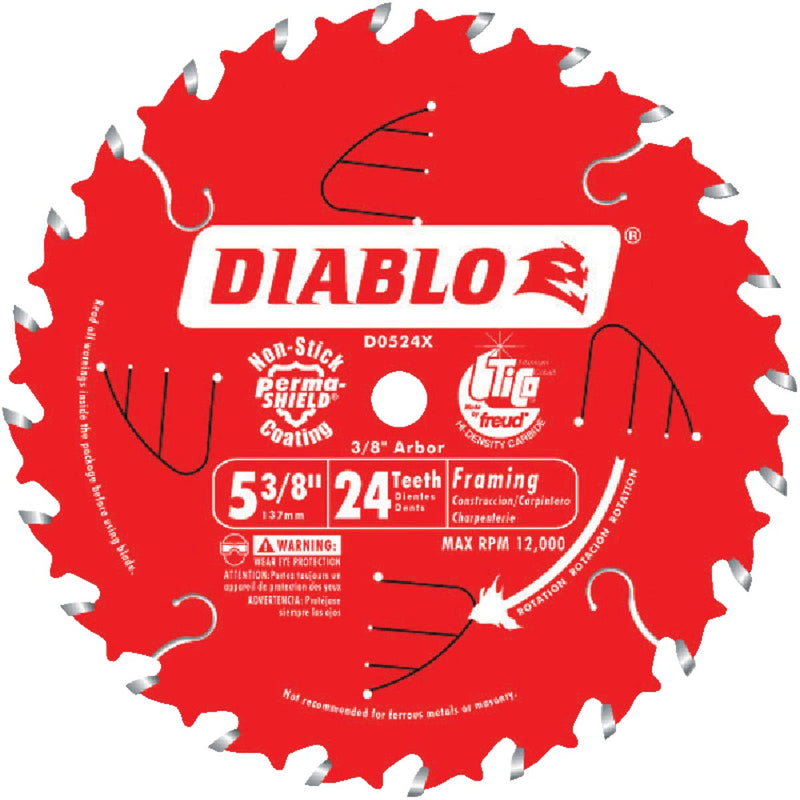 Diablo 5-3/8 In. 24-Tooth Framing Circular Saw Blade