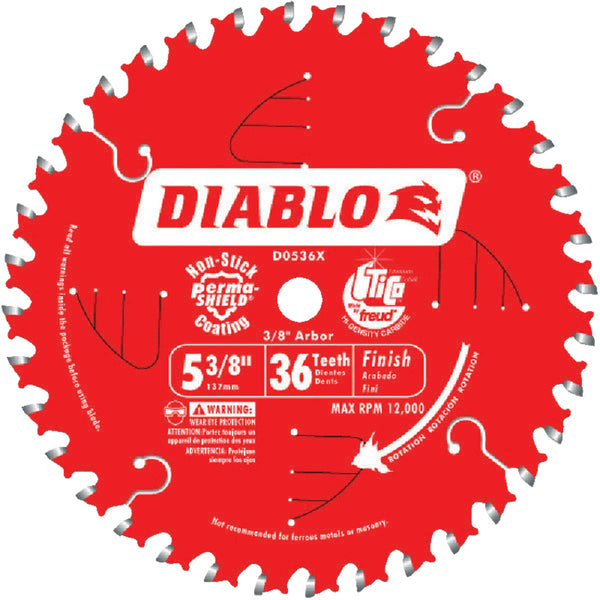 Diablo 5-3/8 In. 36-Tooth Finish Circular Saw Blade