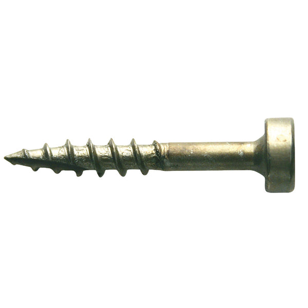 Kreg #7 x 1 In. Square Coarse Thread Pan Head Zinc Pocket-Hole Screw (100 Ct.)