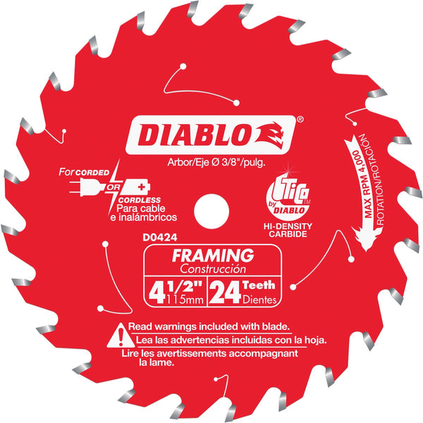 Diablo 4-1/2 In. 24-Tooth Framing Circular Saw Blade