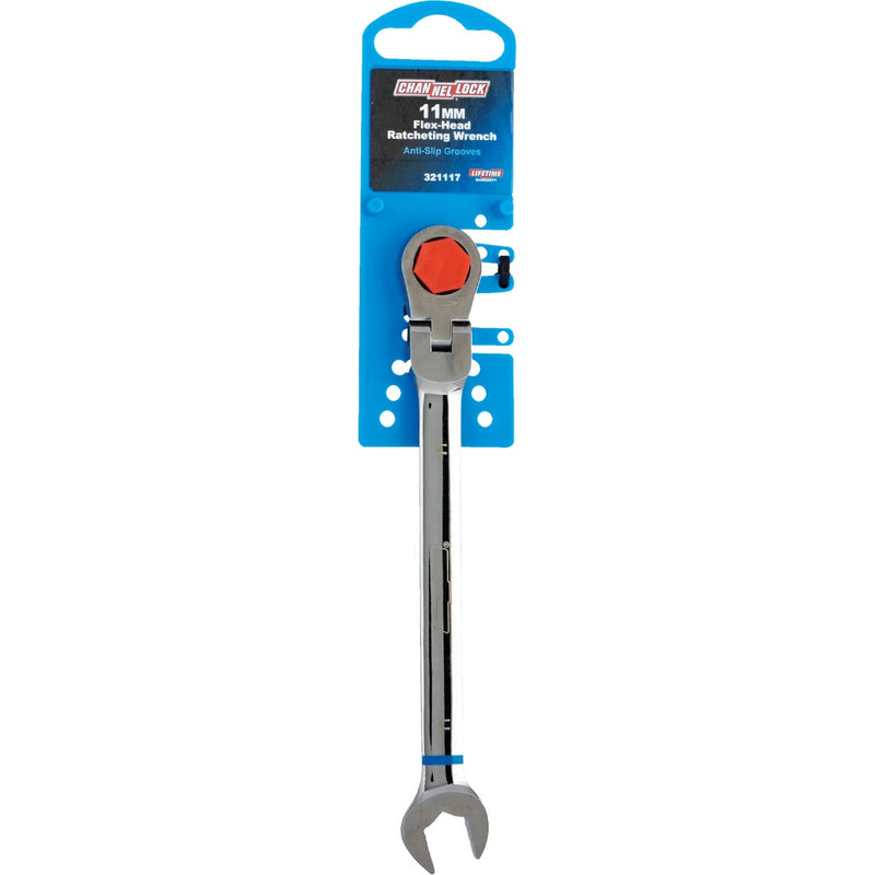 Channellock Metric 11 mm 12-Point Ratcheting Flex-Head Wrench