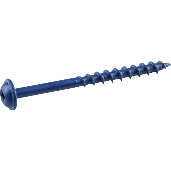 Kreg Blue-Kote #8 x 2-1/2 In. Square Coarse Thread Maxi-Loc Head Pocket-Hole Screw (50 Ct.)