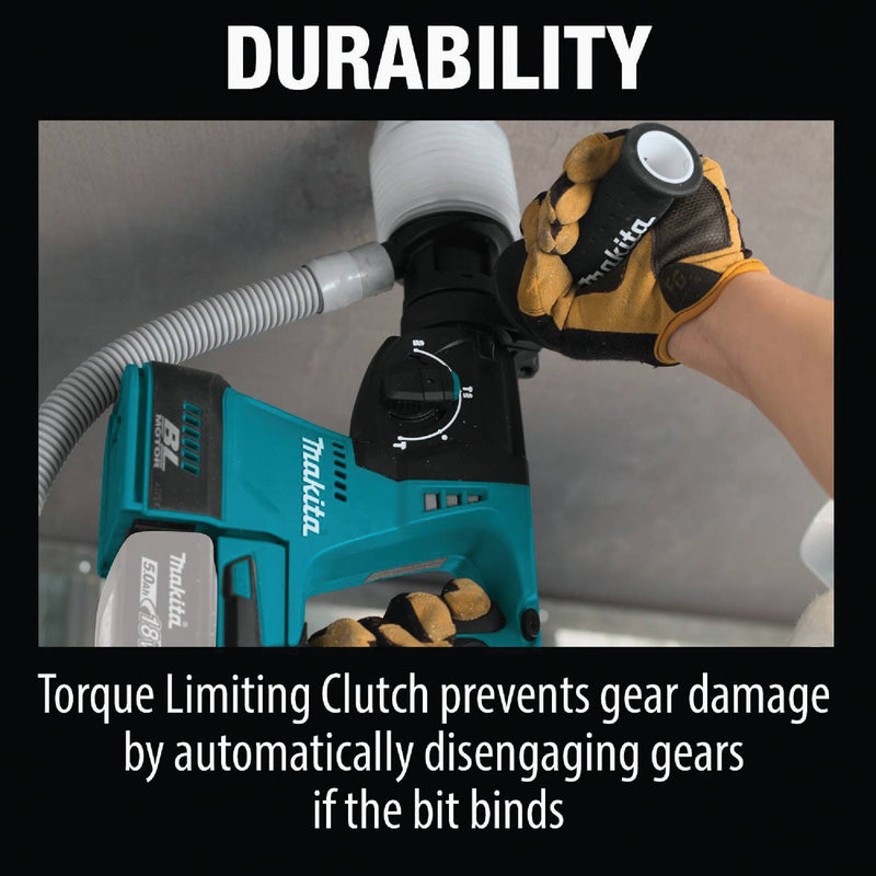 Makita 18 Volt LXT Lithium-Ion 1 In. Brushless SDS-Plus Cordless Rotary Hammer Drill (Tool Only)