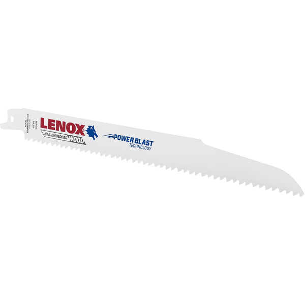 Lenox 9 In. 6 TPI Wood w/Nails Reciprocating Saw Blade