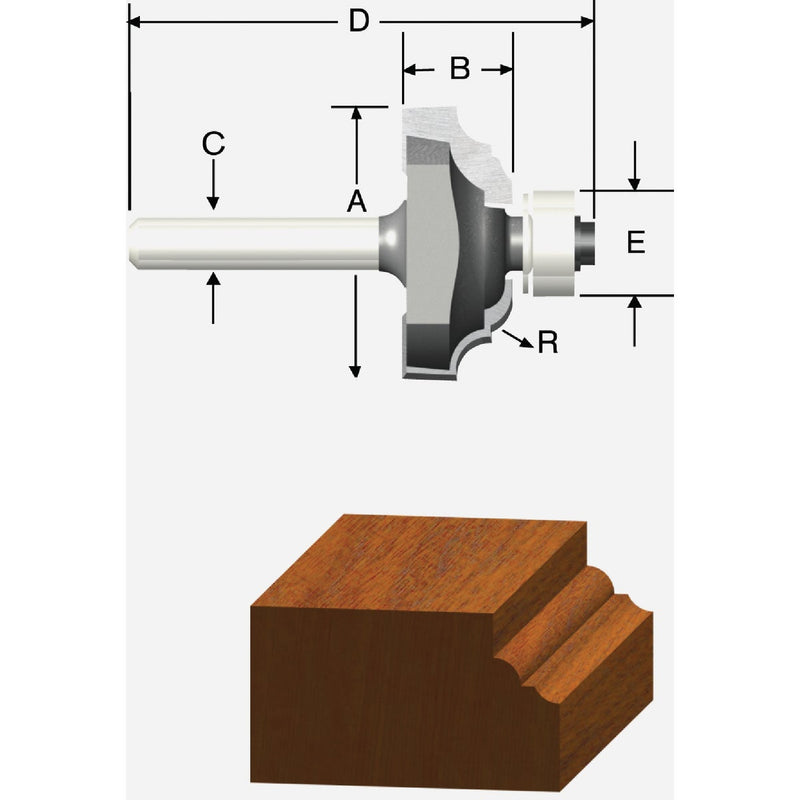 Vermont American Carbide Tip 1-1/8 In. Classical Bit