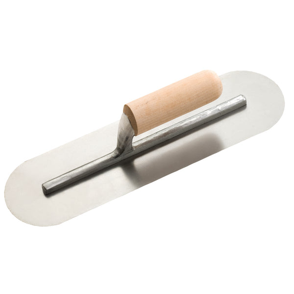Do it 4 In. x 14 In. Pool Trowel with Rounded Corners and Wood Handle
