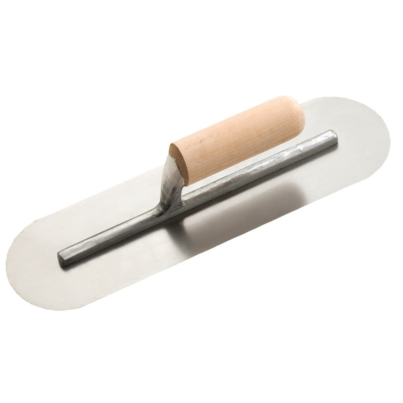 Do it 4 In. x 14 In. Pool Trowel with Rounded Corners and Wood Handle