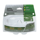 Safety Works Close Fitting Clear Frame Safety Glasses with Anti-Fog Clear Lenses