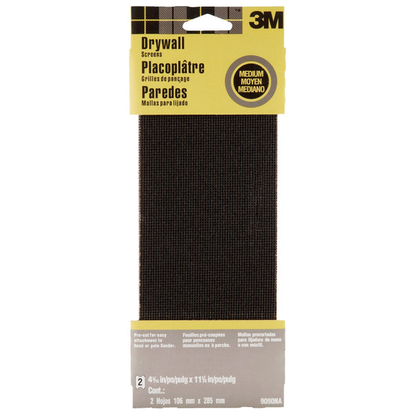 3M 4-3/16 In. x 11-1/4 In. Sanding Screen, Medium (2-Pack)