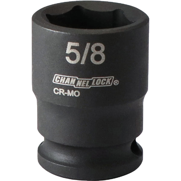 Channellock 3/8 In. Drive 5/8 In. 6-Point Shallow Standard Impact Socket