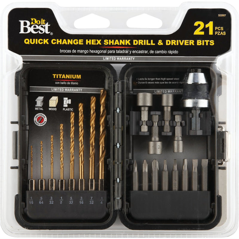 Do it 21-Piece Titanium Drill and Drive Set