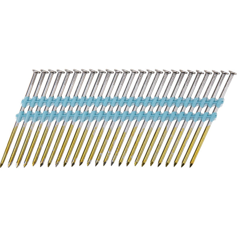 Pro-Fit 3-1/4 In. x 0.131 In. 21 Degree Plastic Strip Round Head Smooth Shank Brite Framing Stick Nails (4000 Ct.)