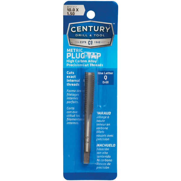 Century Drill & Tool 10.0x1.50 Carbon Steel Metric Tap
