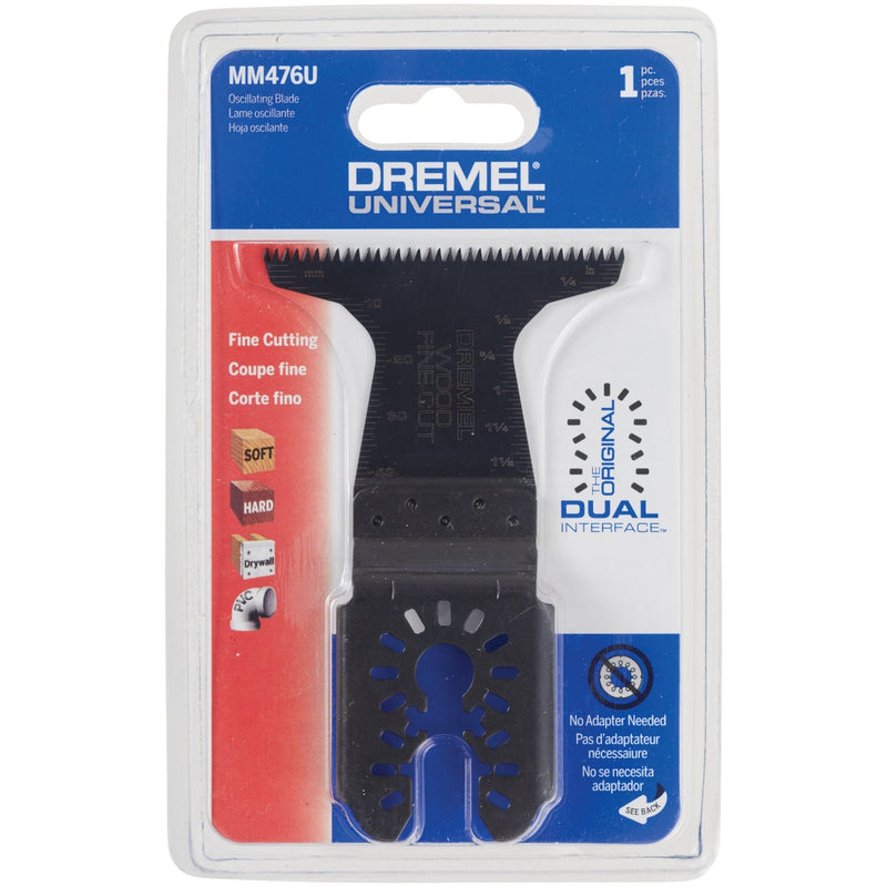 Dremel Universal 2-1/2 In. High Carbon Steel Wood Fine Cut Oscillating Blade