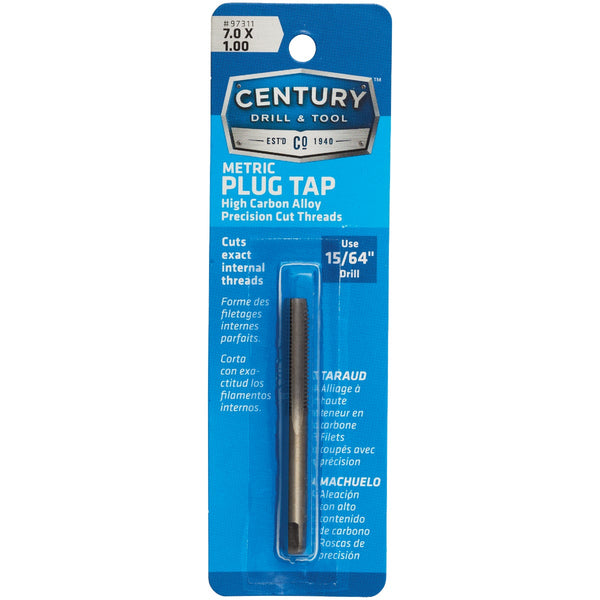 Century Drill & Tool 7.0x1.00 Carbon Steel Metric Tap