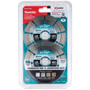 Makita X-LOCK 4-1/2 In. Segmented Rim Dry/Wet Cut Diamond Blade (2-Pack)