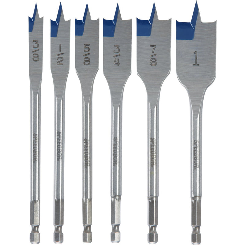 Irwin Speedbor 6-Piece Spade Bit Set