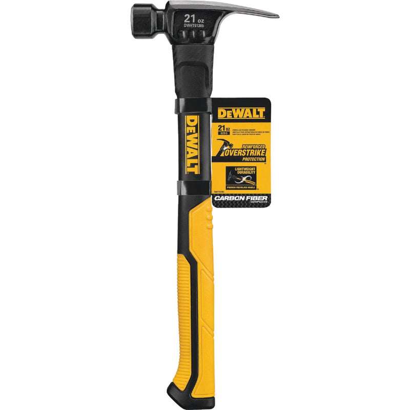 DEWALT 21 Oz. Smooth-Face Framing Hammer with Fiberglass Handle