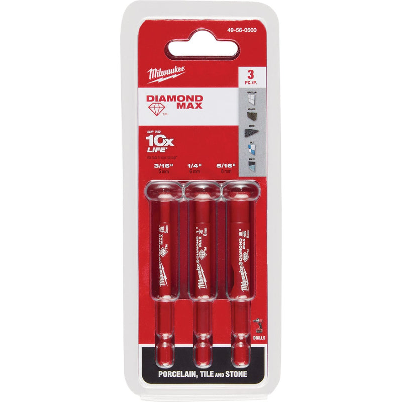 Milwaukee DIAMOND MAX Diamond Grit Hole Set Set (3-Piece)