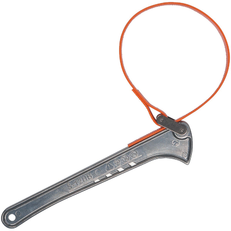 Klein Grip-It 1-1/2 In. to 5 In. Strap Wrench with 12 In. Handle