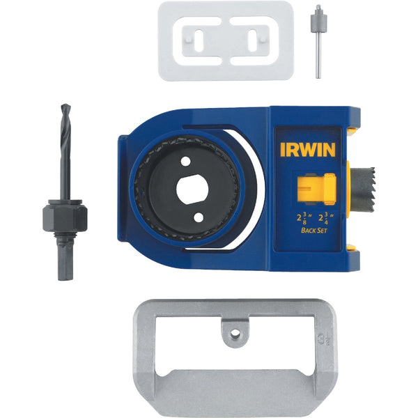 Irwin Carbon Steel Door Lock Installation Kit for Wood Doors