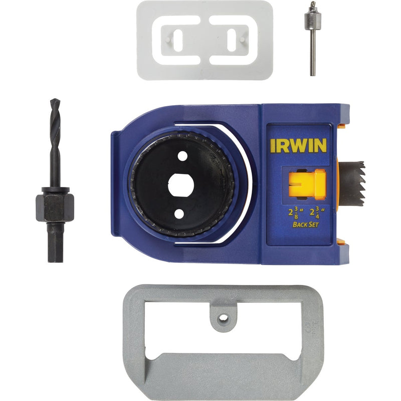 Irwin Carbon Steel Door Lock Installation Kit for Wood Doors