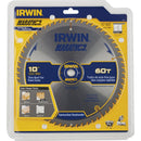 Irwin Marathon 10 In. 60-Tooth Trim/Finish Circular Saw Blade