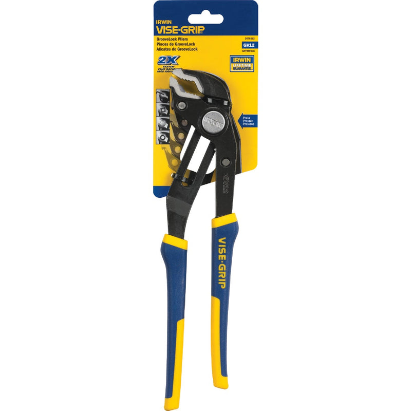 Irwin Vise-Grip 12 In. V-Jaw GrooveLock Groove Joint Pliers