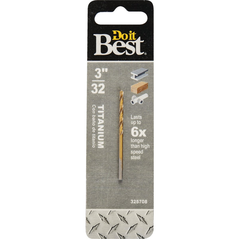 Do it Best 3/32 In. Titanium Drill Bit