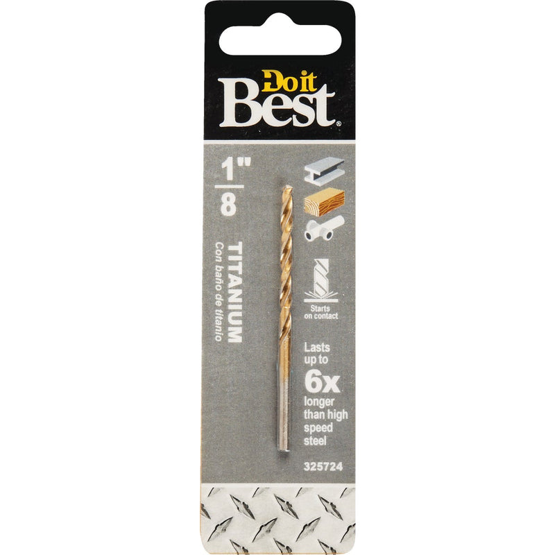 Do it Best 1/8 In. Titanium Drill Bit