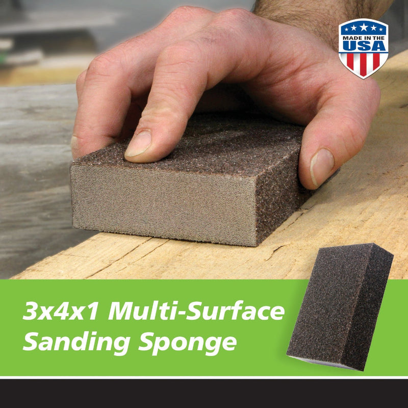 Gator Multi-Surface 3 In. x 4 In. x 1 In. Sanding Sponges (4-Pack)