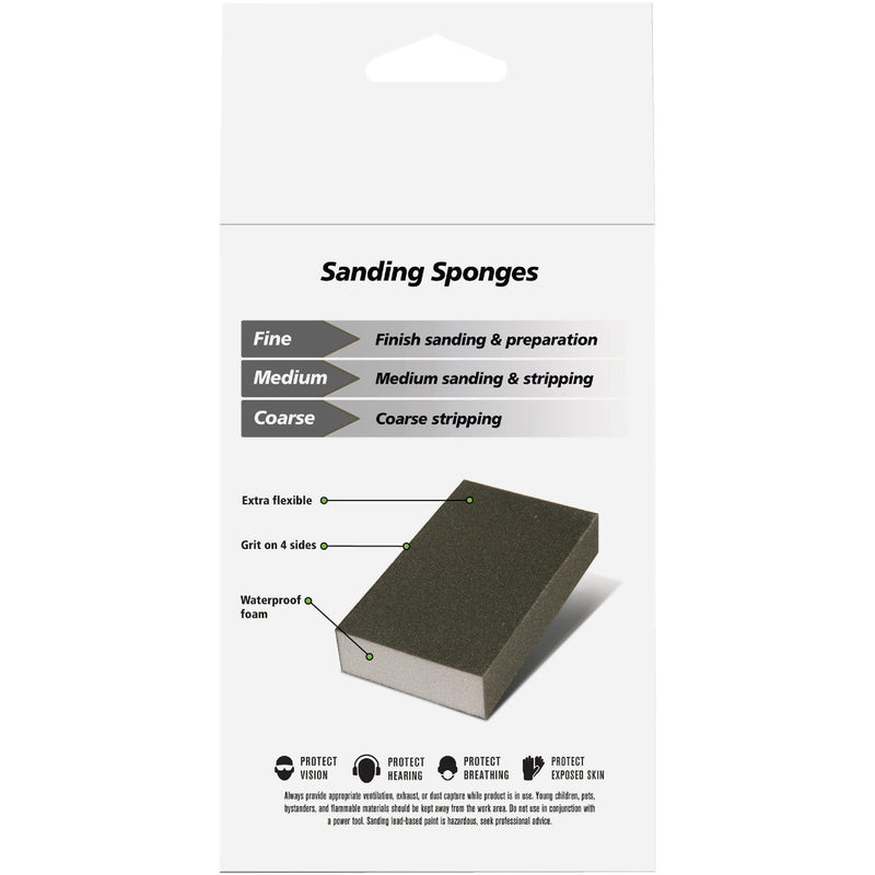 Gator Multi-Surface 3 In. x 4 In. x 1 In. Sanding Sponges (4-Pack)
